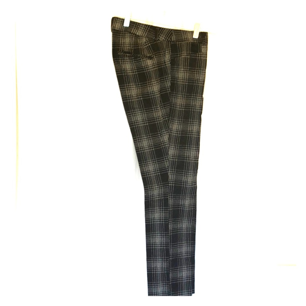 Cynthia Rowley black & white plaid pants. Sz 4 EUC